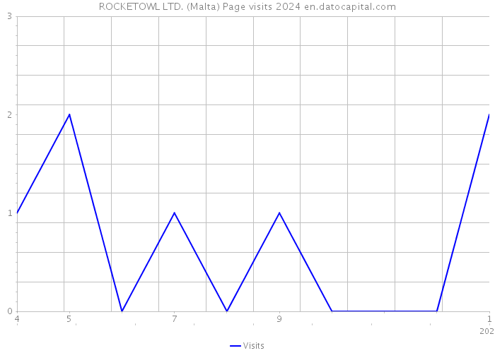 ROCKETOWL LTD. (Malta) Page visits 2024 