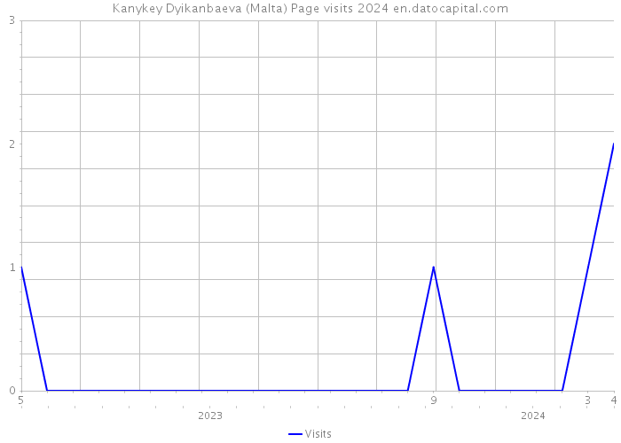 Kanykey Dyikanbaeva (Malta) Page visits 2024 