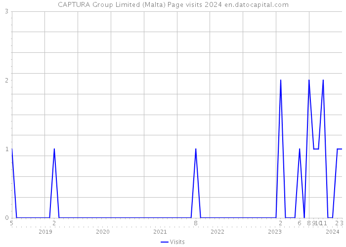 CAPTURA Group Limited (Malta) Page visits 2024 