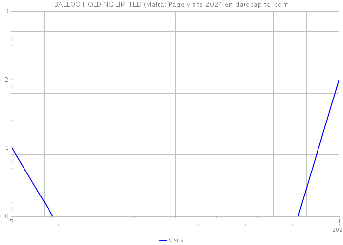 BALLOO HOLDING LIMITED (Malta) Page visits 2024 