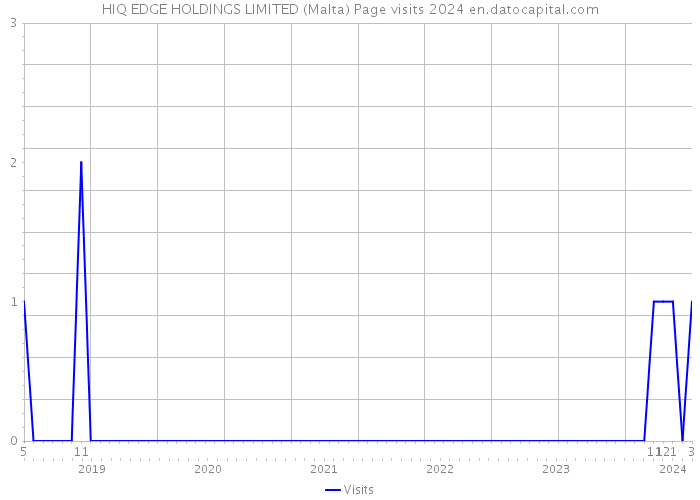 HIQ EDGE HOLDINGS LIMITED (Malta) Page visits 2024 