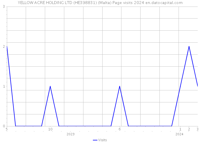 YELLOW ACRE HOLDING LTD (HE398831) (Malta) Page visits 2024 