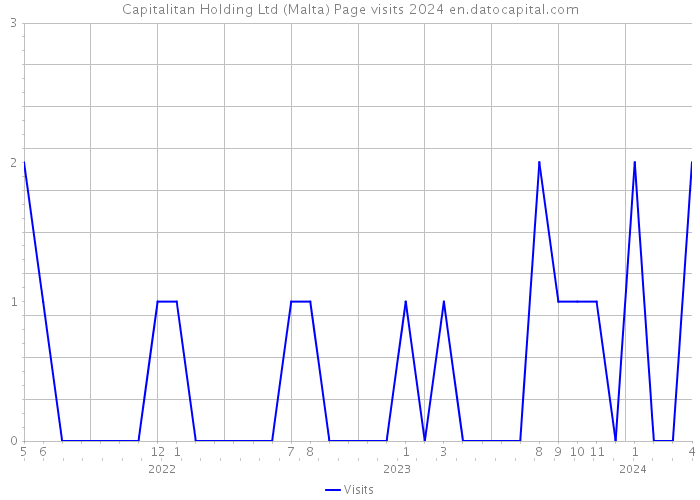 Capitalitan Holding Ltd (Malta) Page visits 2024 