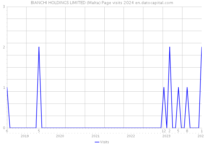 BIANCHI HOLDINGS LIMITED (Malta) Page visits 2024 