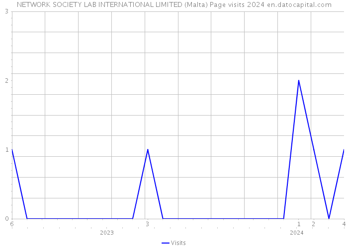 NETWORK SOCIETY LAB INTERNATIONAL LIMITED (Malta) Page visits 2024 