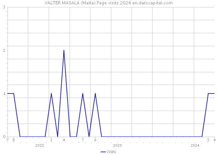 VALTER MASALA (Malta) Page visits 2024 