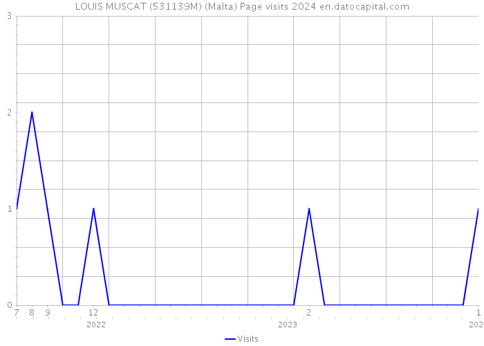 LOUIS MUSCAT (531139M) (Malta) Page visits 2024 