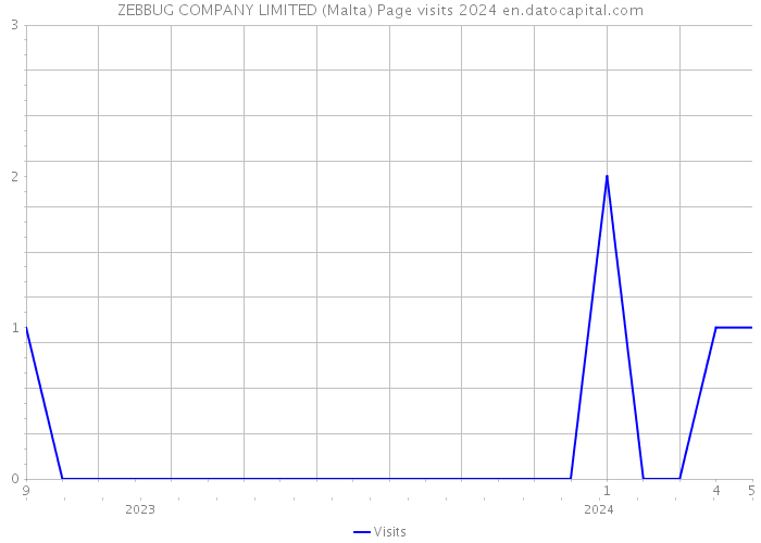 ZEBBUG COMPANY LIMITED (Malta) Page visits 2024 