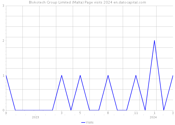 Blokotech Group Limited (Malta) Page visits 2024 