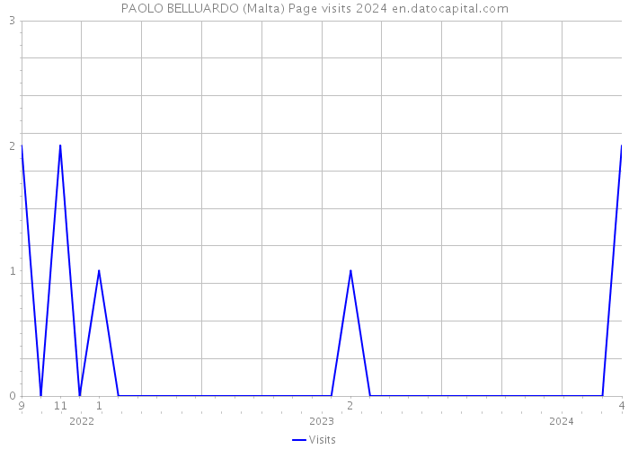 PAOLO BELLUARDO (Malta) Page visits 2024 