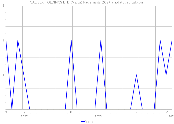CALIBER HOLDINGS LTD (Malta) Page visits 2024 