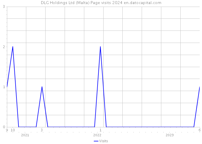 DLG Holdings Ltd (Malta) Page visits 2024 
