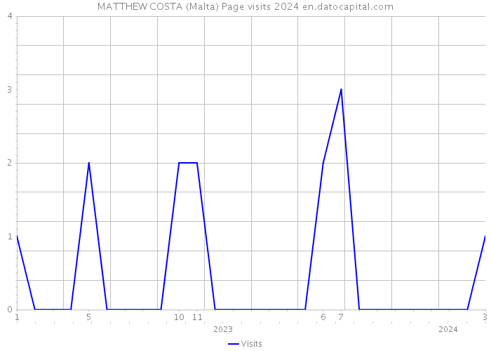 MATTHEW COSTA (Malta) Page visits 2024 