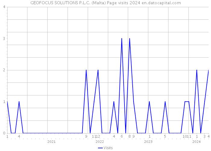 GEOFOCUS SOLUTIONS P.L.C. (Malta) Page visits 2024 