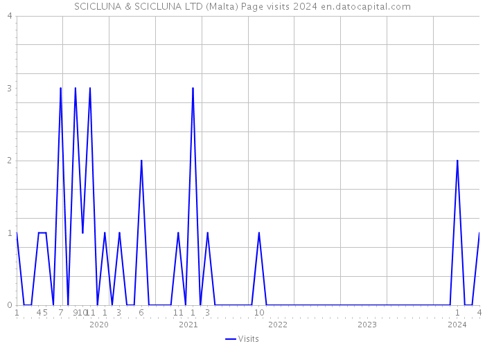 SCICLUNA & SCICLUNA LTD (Malta) Page visits 2024 