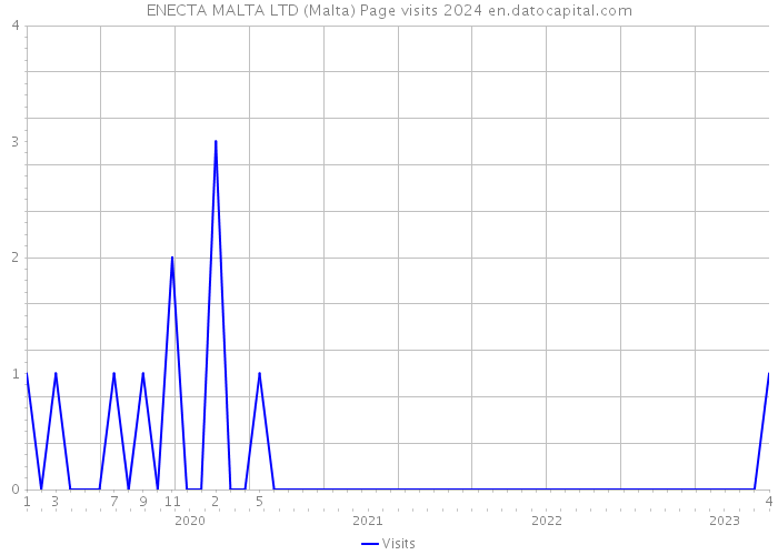 ENECTA MALTA LTD (Malta) Page visits 2024 