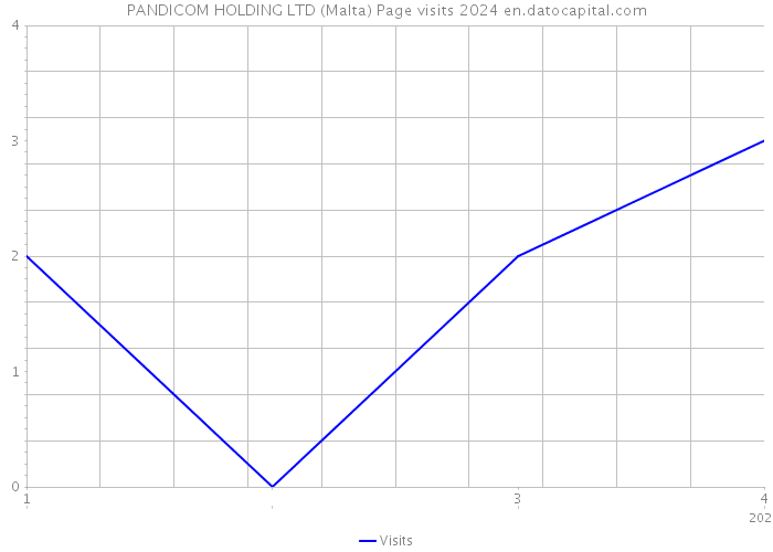 PANDICOM HOLDING LTD (Malta) Page visits 2024 