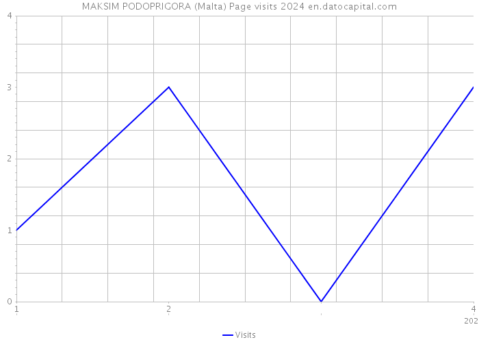 MAKSIM PODOPRIGORA (Malta) Page visits 2024 