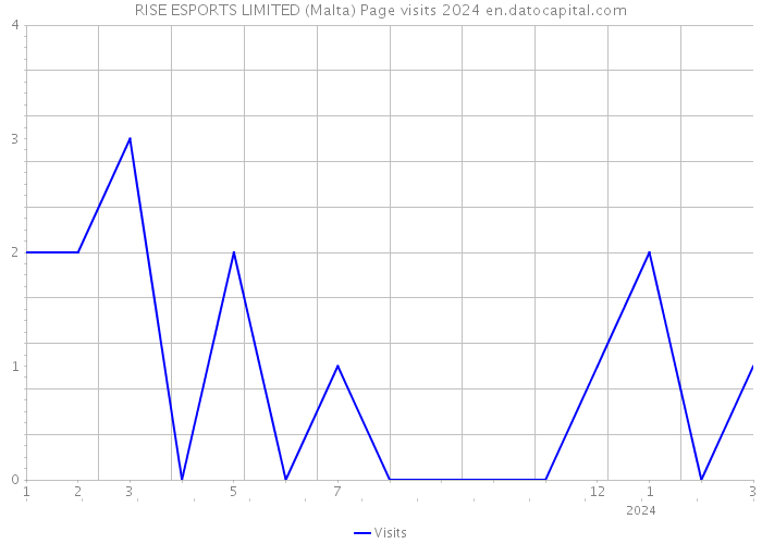 RISE ESPORTS LIMITED (Malta) Page visits 2024 