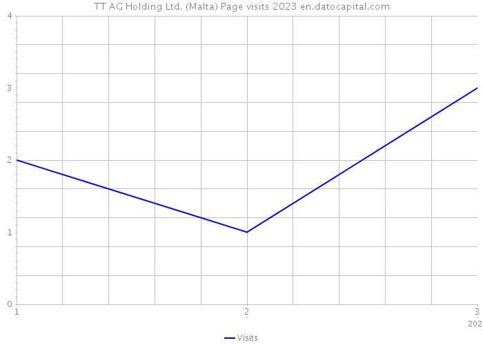 TT AG Holding Ltd. (Malta) Page visits 2023 