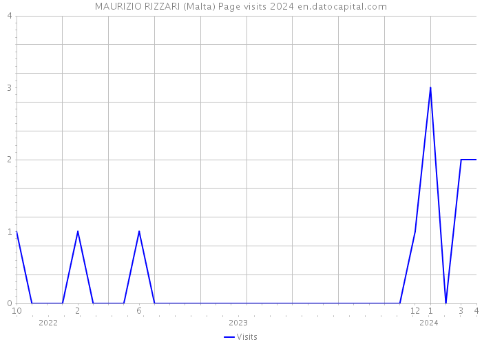 MAURIZIO RIZZARI (Malta) Page visits 2024 