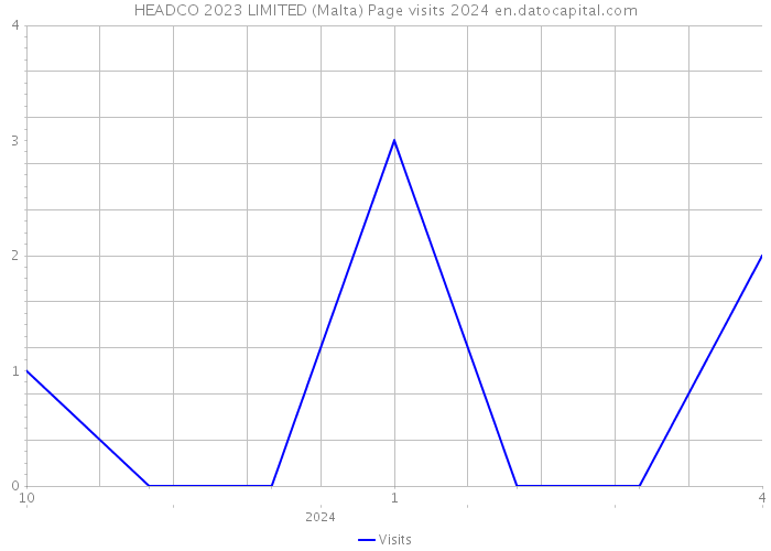 HEADCO 2023 LIMITED (Malta) Page visits 2024 