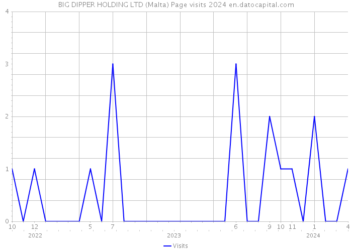 BIG DIPPER HOLDING LTD (Malta) Page visits 2024 