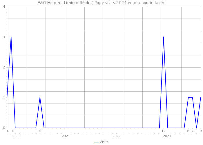 E&O Holding Limited (Malta) Page visits 2024 