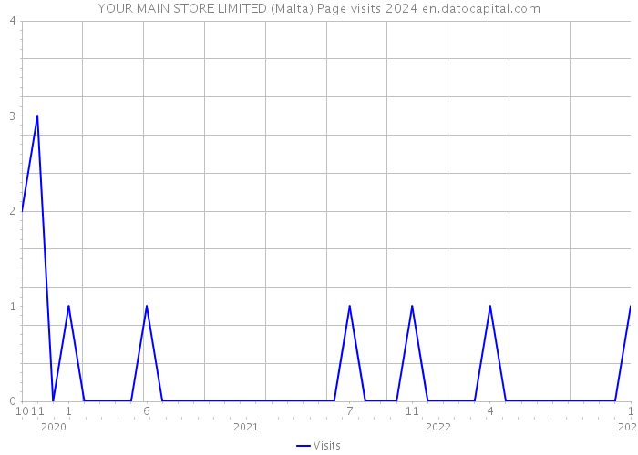 YOUR MAIN STORE LIMITED (Malta) Page visits 2024 