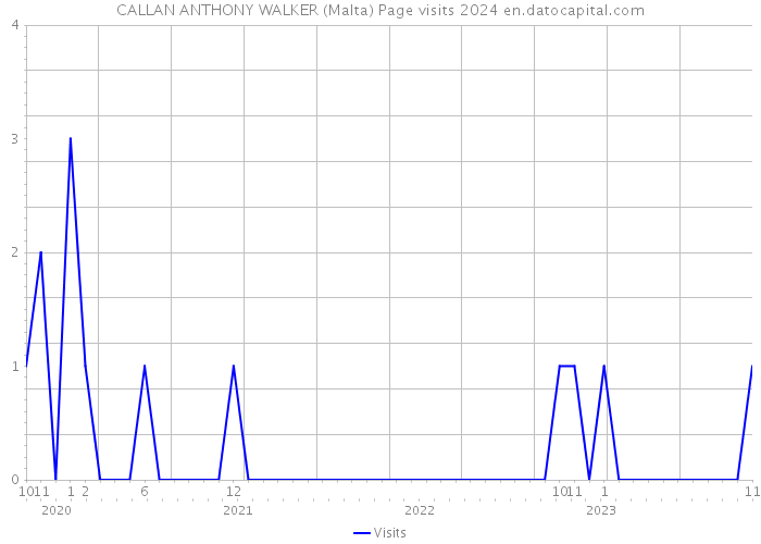 CALLAN ANTHONY WALKER (Malta) Page visits 2024 