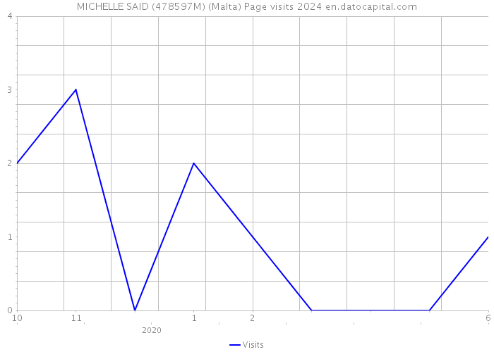 MICHELLE SAID (478597M) (Malta) Page visits 2024 