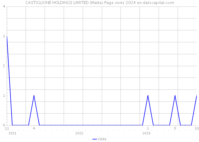 CASTIGLIONE HOLDINGS LIMITED (Malta) Page visits 2024 