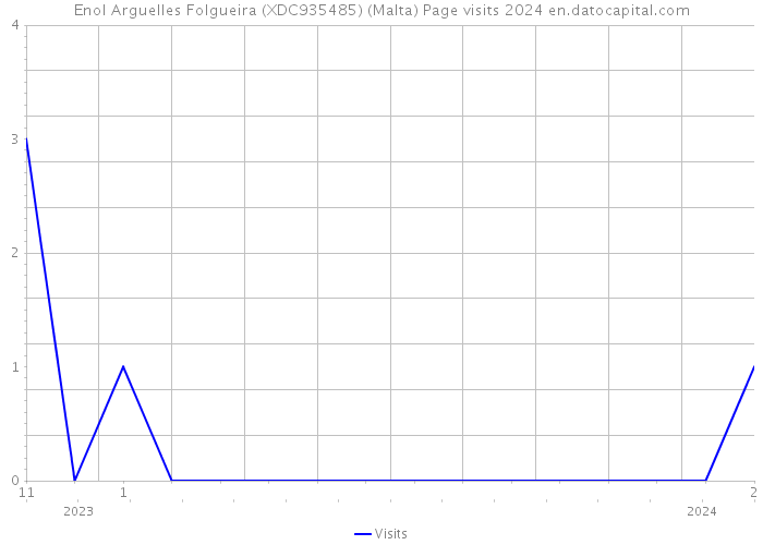 Enol Arguelles Folgueira (XDC935485) (Malta) Page visits 2024 