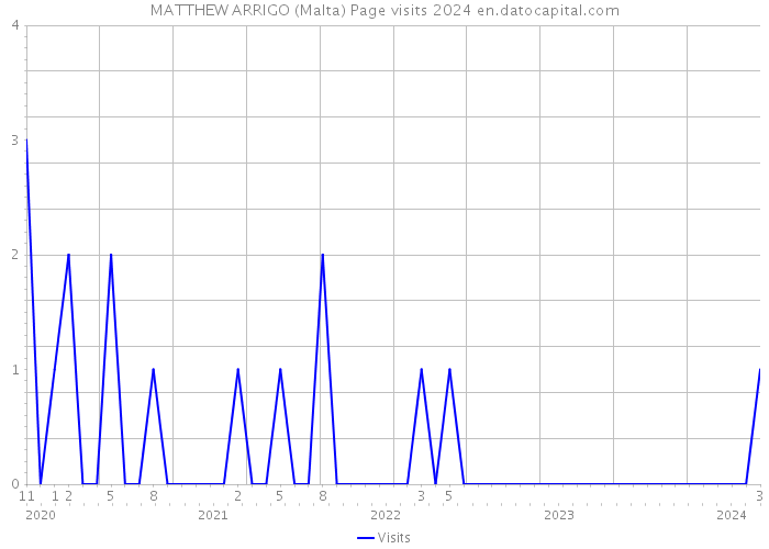 MATTHEW ARRIGO (Malta) Page visits 2024 