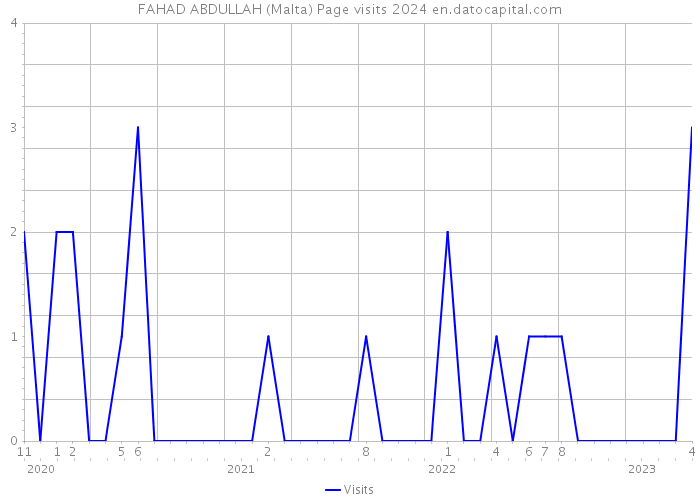 FAHAD ABDULLAH (Malta) Page visits 2024 