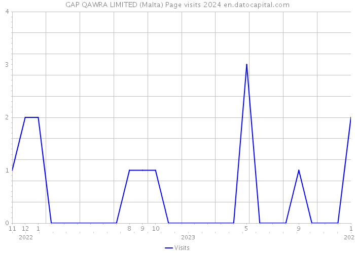 GAP QAWRA LIMITED (Malta) Page visits 2024 