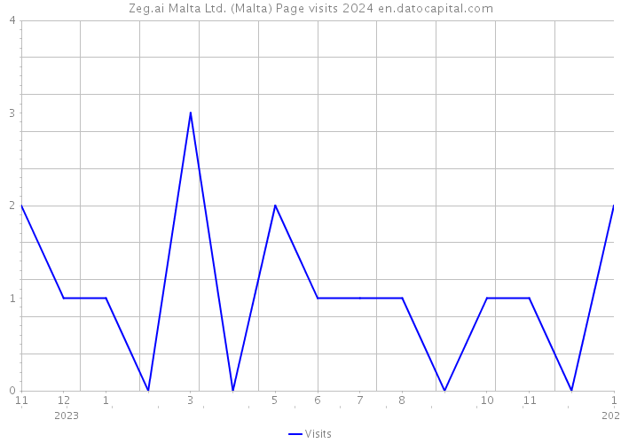 Zeg.ai Malta Ltd. (Malta) Page visits 2024 