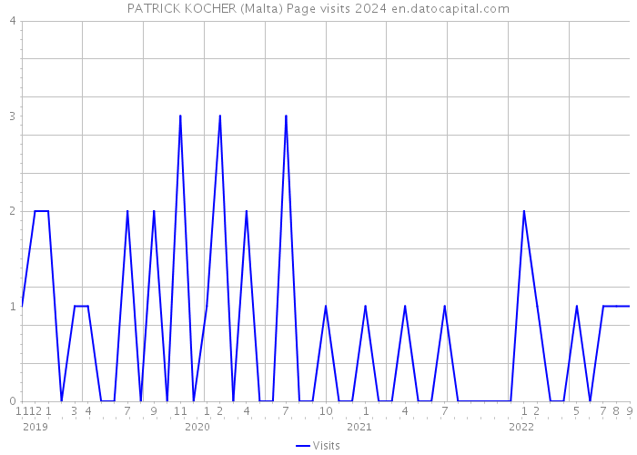 PATRICK KOCHER (Malta) Page visits 2024 
