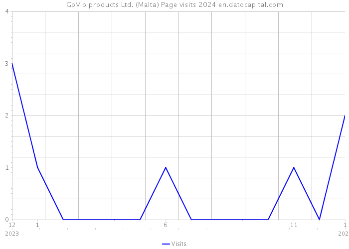 GoVib products Ltd. (Malta) Page visits 2024 