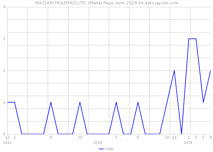 MAZZARI HOLDINGS LTD. (Malta) Page visits 2024 