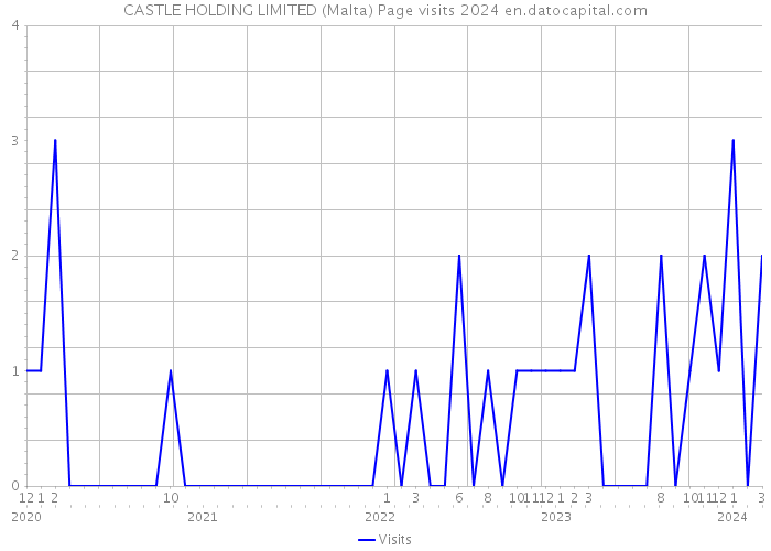 CASTLE HOLDING LIMITED (Malta) Page visits 2024 
