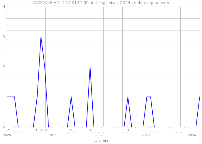 CASCONE HOLDINGS LTD (Malta) Page visits 2024 