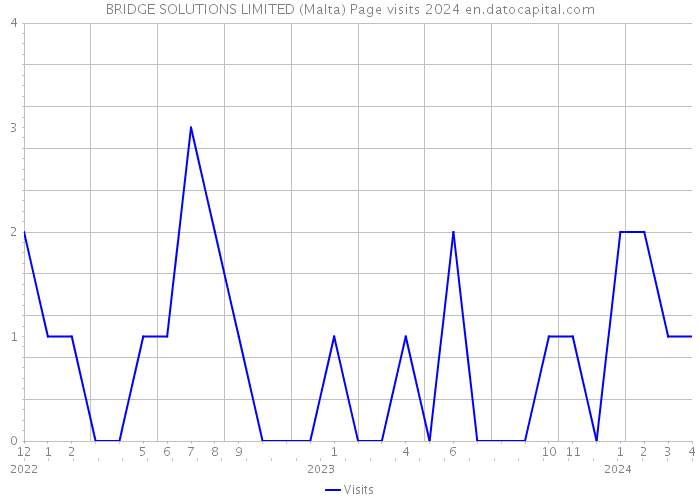 BRIDGE SOLUTIONS LIMITED (Malta) Page visits 2024 