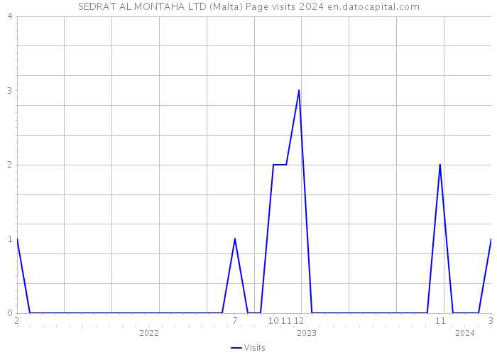 SEDRAT AL MONTAHA LTD (Malta) Page visits 2024 
