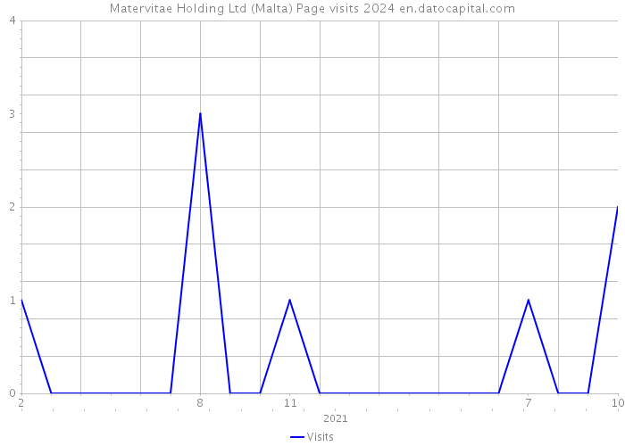 Matervitae Holding Ltd (Malta) Page visits 2024 
