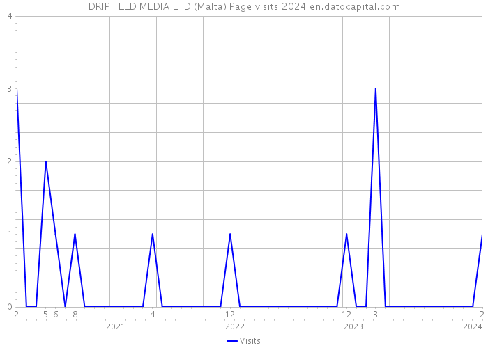 DRIP FEED MEDIA LTD (Malta) Page visits 2024 
