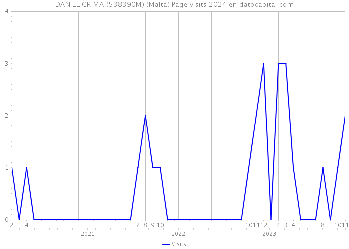DANIEL GRIMA (538390M) (Malta) Page visits 2024 