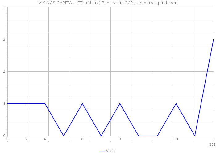 VIKINGS CAPITAL LTD. (Malta) Page visits 2024 