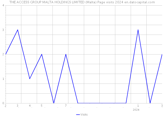 THE ACCESS GROUP MALTA HOLDINGS LIMITED (Malta) Page visits 2024 