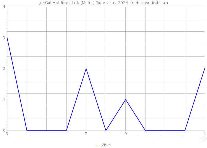 JusGal Holdings Ltd. (Malta) Page visits 2024 